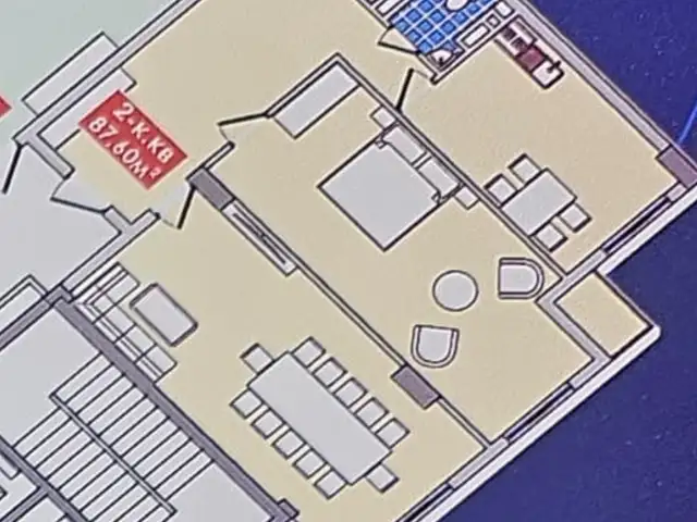 2-комн. квартира, 8 этаж, 87 м², 8 мкр, Хуҷанд