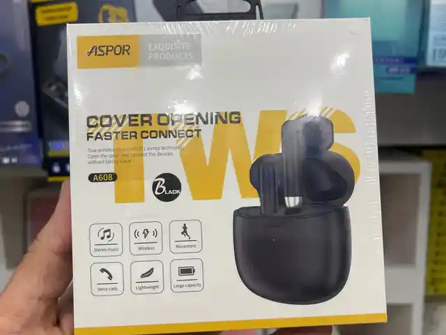 Беспроводные наушники Aspor A608 Black, Душанбе