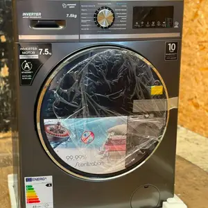 Мошини ҷомашӯии автоматӣ 7.5 кг Мошини ҷомашӯии замонавӣ бо Inverter Mot, Ваҳдат