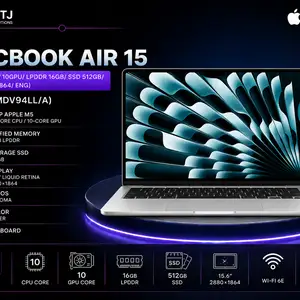 Ноутбук Apple MacBook Air 15 M5/ 10CPU/ 10GPU/ LPDDR 16GB/ SSD 512GB/ 15.6 2880x1864/ E, Худжанд