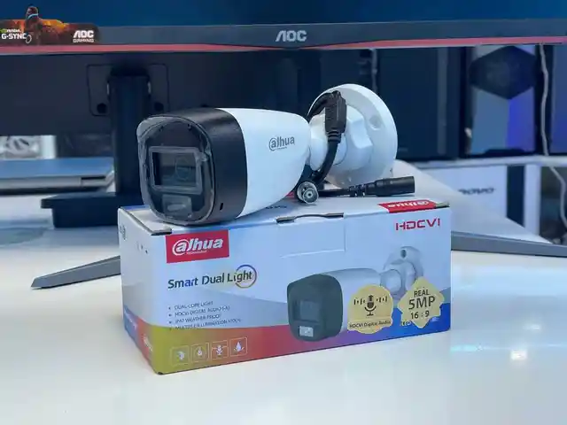 Камера наружная Dahua DH HAC HFW1500CLP IL A 0280B звук цветной 5мп, Худжанд