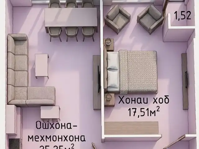 2-комн. квартира, 18 этаж, 57 м², Сино, Душанбе
