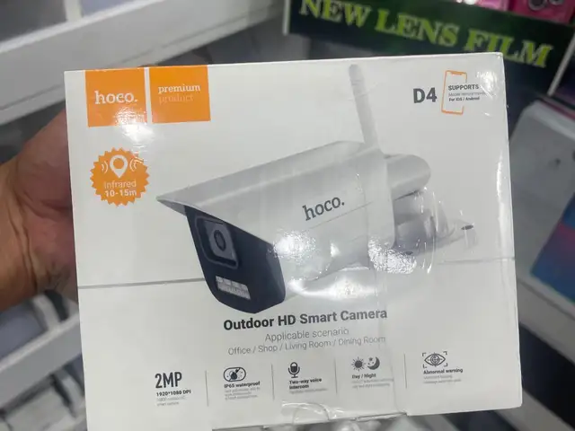 Уличная камера видеонаблюдения HOCO D4 Wi-Fi, HD IP65, белый, Душанбе