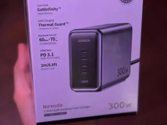 Зарядка UGREEN Nexode 300W GaN, Душанбе