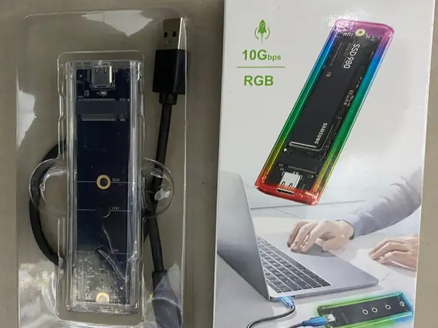 Корпус для ssd NVMe M.2 +RGB, Душанбе