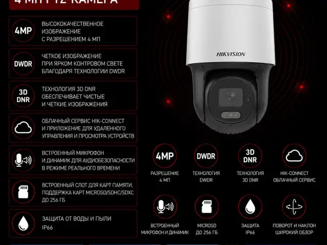 Камера поворотная IP Hikvision DS-2DE2C400SCG-E F0 O-STD, Худжанд