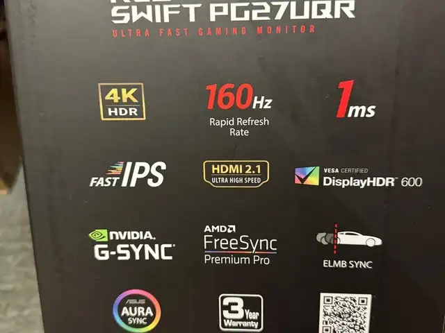 Монитор ROG SWIFT PG27UQR 4k 160Hz, Душанбе - 2