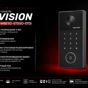 IP Вызывная панель Hikvision DS-KV6114-ME1 O-STD, Худжанд