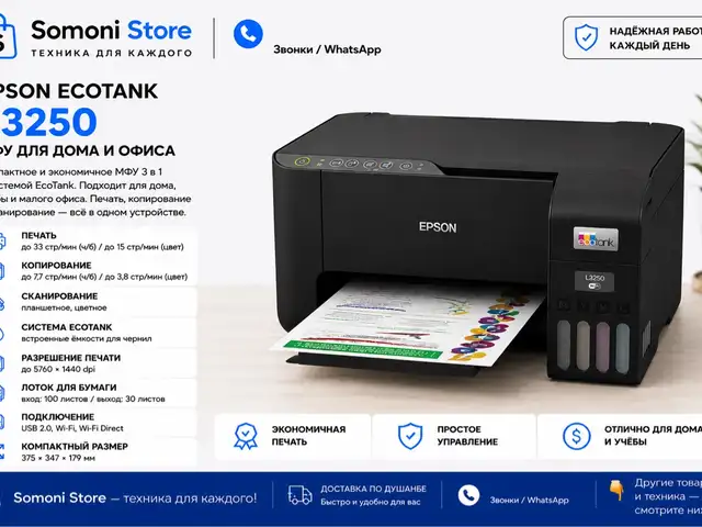 Принтер Epson EcoTank L3250, Душанбе