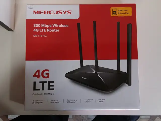 Роутер Mercusys 4G/LTE Router, Истаравшан