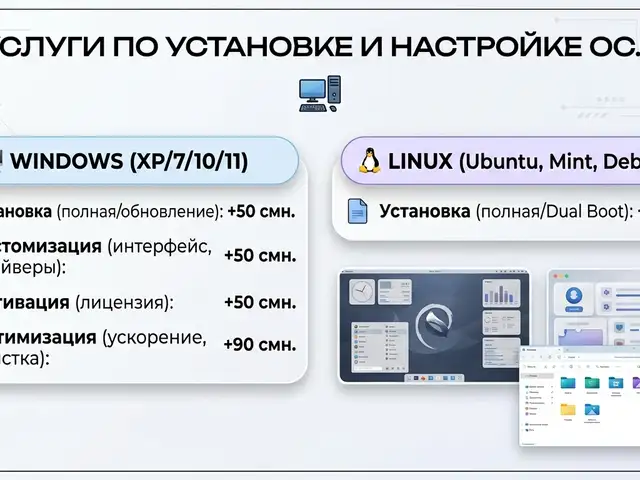 Установка Windows/Linux, Душанбе