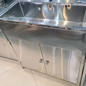 Мойка стоячая Termolux 80x45 satin-2 с шкафом, Душанбе