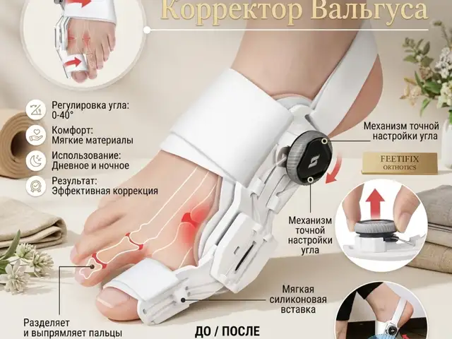 Корректор вальгусной деформации большого пальца стопы FeetFix, Душанбе