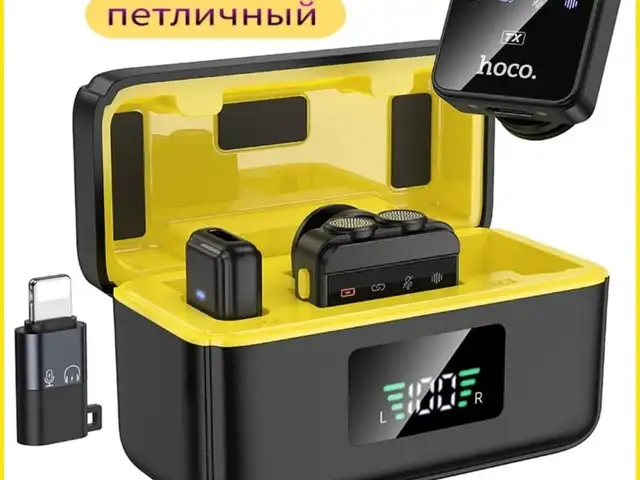 Петличный Микрофон Wireless Microphone hoco L17, Душанбе