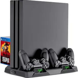 Вертикальная охлаждающая подставка, зарядная станция для PS4, Хуҷанд
