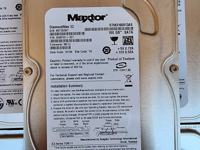 Жёсткий диск Maxtor 160GB, Хуҷанд