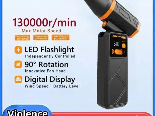 Ручной турбо-вентилятор High-Speed Turbo Fan | Jet Fan | LED + дисплей | Скла, Душанбе