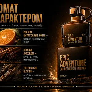 Мужской парфюм Epic adventure for men, Душанбе