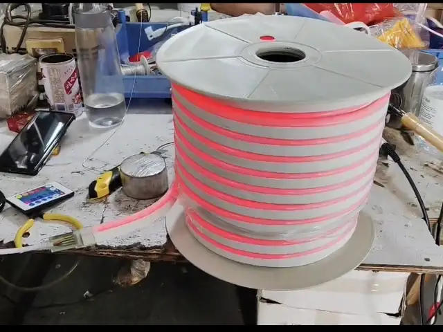 Гибкий многоцветный неон RGB 220 вольт, Душанбе