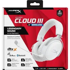 Наушники белые HyperX Cloud III Wireless, Душанбе