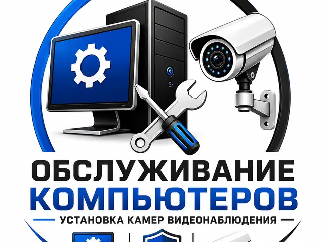 Обслуживание компьютеров и установка видеонаблюдения, Душанбе