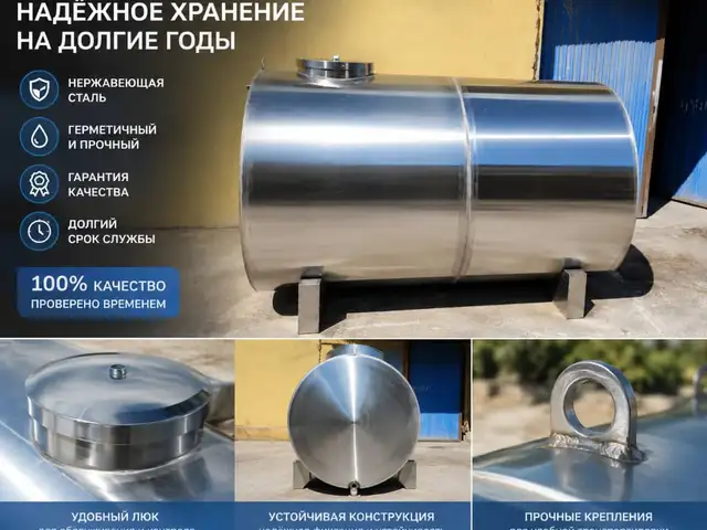 Бочка из нержавеющей стали 5000л., Душанбе
