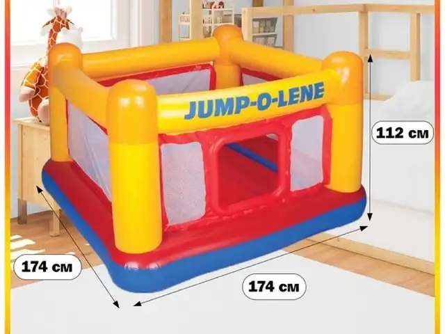 Игровой центр-батут Intex 48260NP Playhouse Jump-O-Lene Для детей, Душанбе