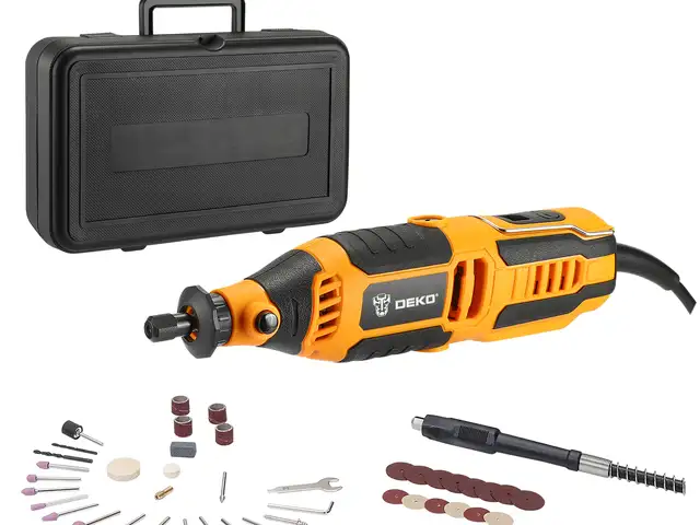 Мини-шлифовальный станок 350W в кейсе DEKO DKRT350E + 43 деталей с регулировкой, Душанбе