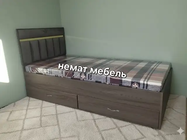 Односпальная кровать с медицинским матрасом, Душанбе