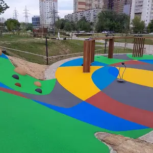 Укладка резинового покрытия, Душанбе