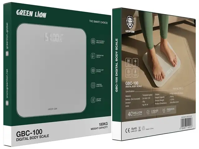 Весы Green Lion GBC-100 Digital Body Scale - White, Душанбе