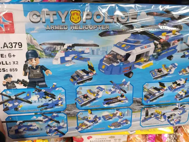 Лего конструктор City Police 859 деталь, 6в1, Душанбе