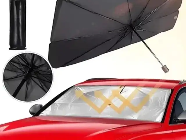 Зонтик для авто Green Lion Car Windshield Sunshade Umbrella, Душанбе