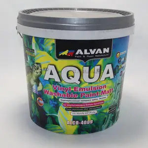 Водоэмульсионная моющаяся краска Alvan Aqua 22.5кг, Душанбе