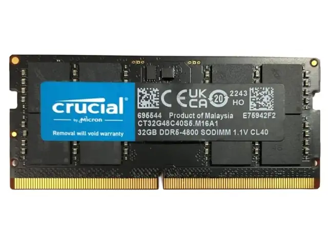 Оперативная память для ноутбука Crucial 32GB, 4800mhz, DDR5, Душанбе