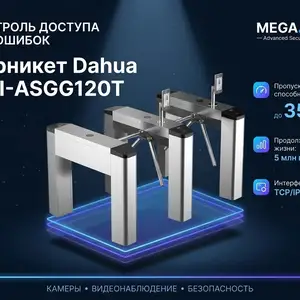 Турникет Dahua DHI-ASGG120T, Худжанд