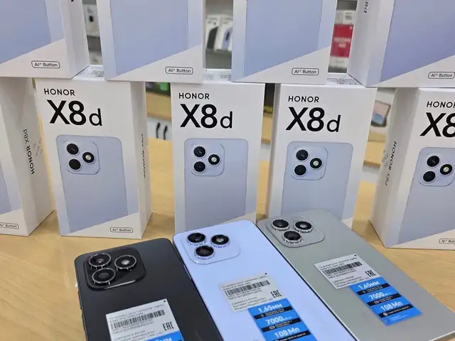 Honor X8d 8/128GB 7000мАч Black, Душанбе