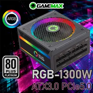 Блок Питания 1300W 80 Platinum GameMax RGB-1300 PRO, Душанбе