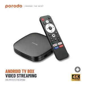 ТВ BOX Porodo Android TV Box 1080P 2GB RAM 8GB ROM Support 4K черный, Душанбе
