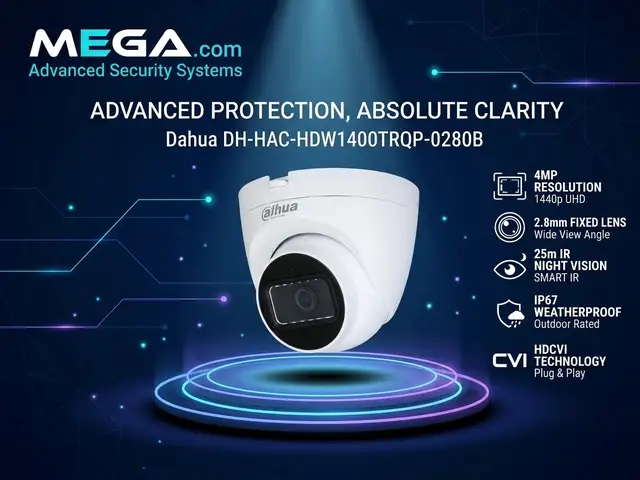 Камера внутренняя HDCVI Dahua DH-HAC-HDW1400TRQP-0280B, Хуҷанд
