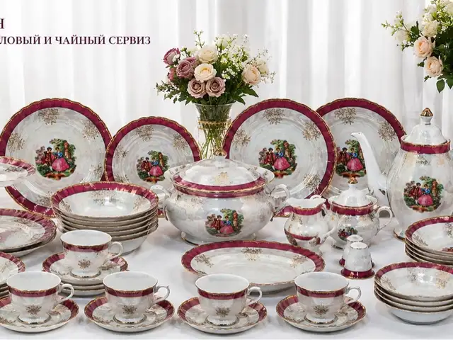 Японский комплект фарфоровой посуды Мадонна, Хуҷанд