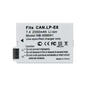 Батарейка Canon LP-E8 600d 650d 700d 2550ампер на заказ, Душанбе