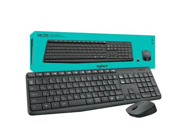 Беспроводная клавиатура + мышь Logitech MK235, Душанбе