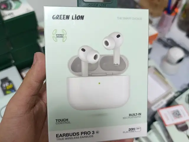 Беспроводные наушники Green Lion Earbuds Pro 3 True Wireless Earbuds , белый, Душанбе
