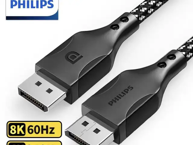 Кабель Display port 8K Philips 1.5м, Душанбе