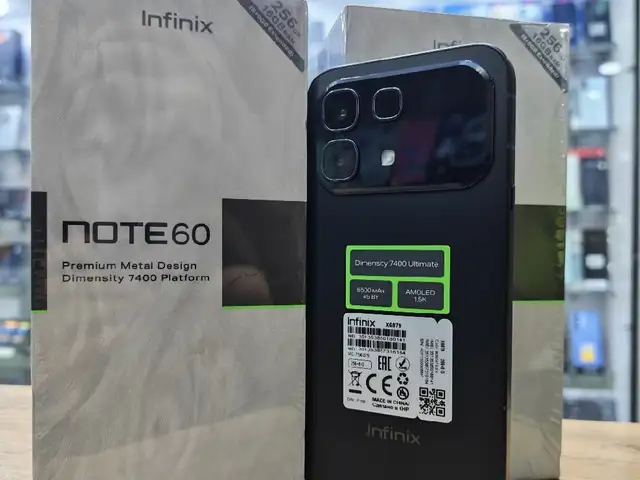 Infinix Note 60 16/256Gb black, Душанбе