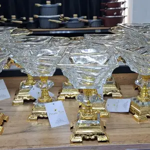 Набор богемия Monte rose 12шт KC-golden стекляный, Душанбе