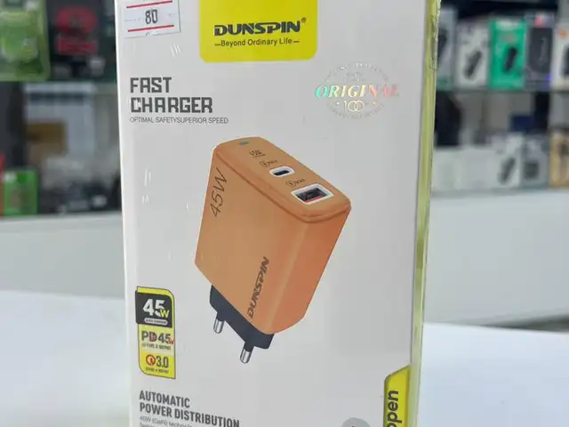 Dunspin DS-FS804 Адаптер питания для быстрой зарядки, Душанбе