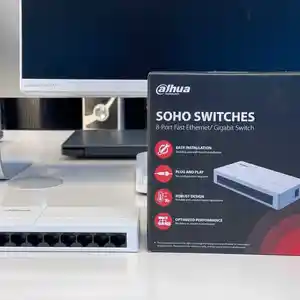 Коммутатор Dahua SWITCH DH-PFS3008-8GT-L 8 порт, Хуҷанд