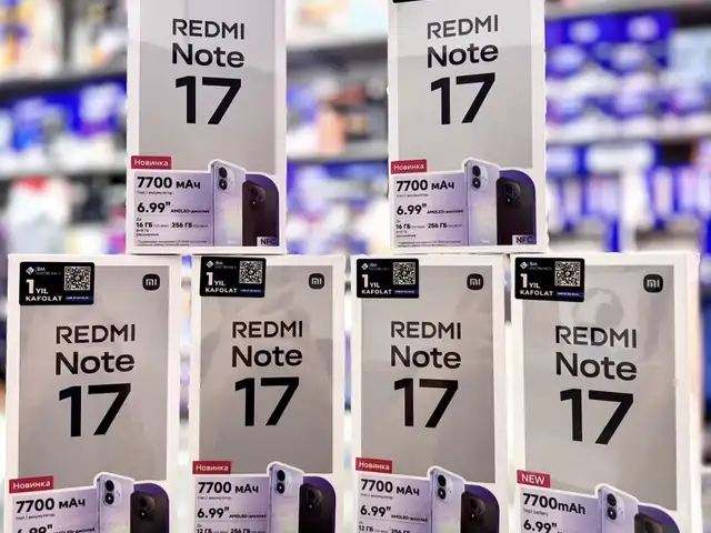 Xiaomi Redmi Note 17 4+2/128Gb 8000мач, Душанбе